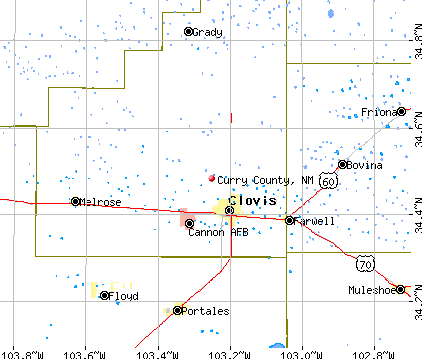 Curry County, NM map