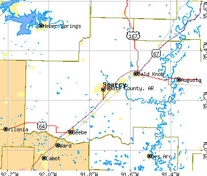 White County, AR map