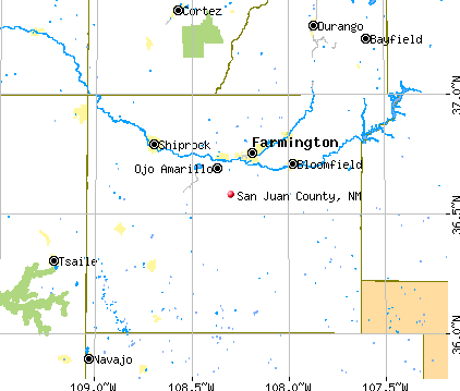 San Juan County, NM map