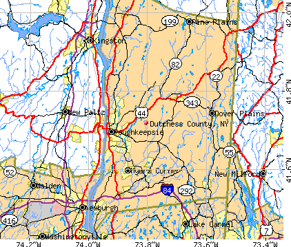 Dutchess County, NY map