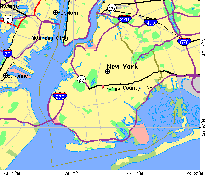 Kings County, NY map