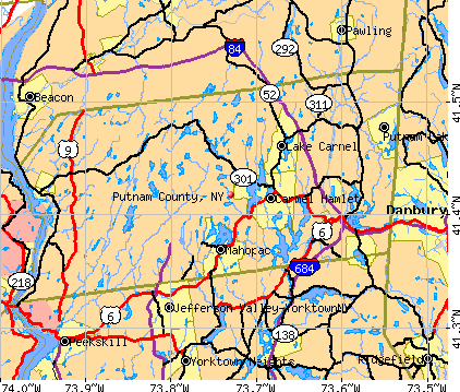Putnam County, NY map