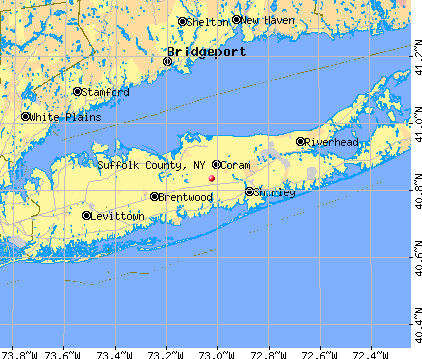 Suffolk County, NY map