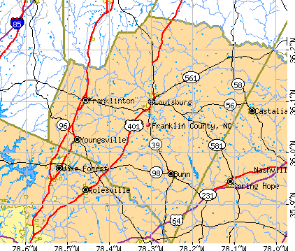 Franklin County, NC map