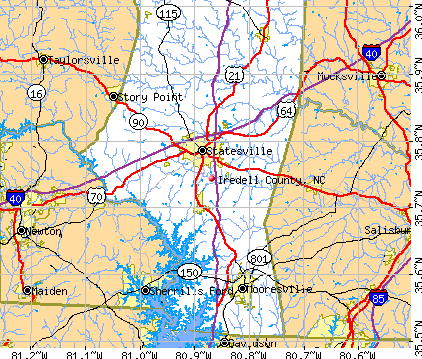 Iredell County, NC map. General Map; Google Map; MSN Map