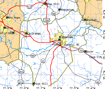 Lenoir County, NC map