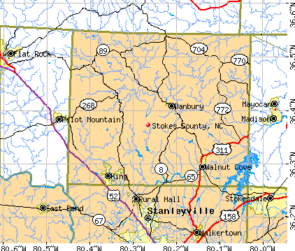 Stokes County, NC map