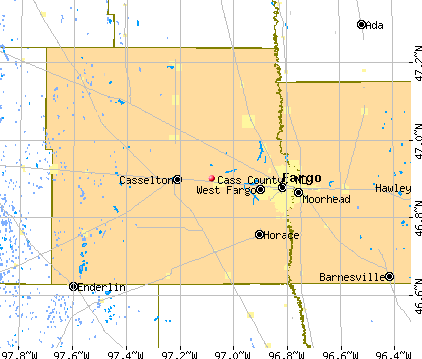 Cass County, ND map