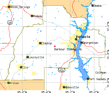 Barbour County, AL map