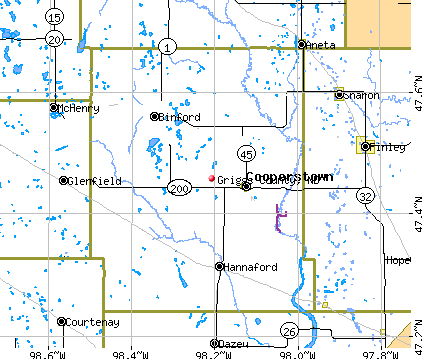 Griggs County, ND map