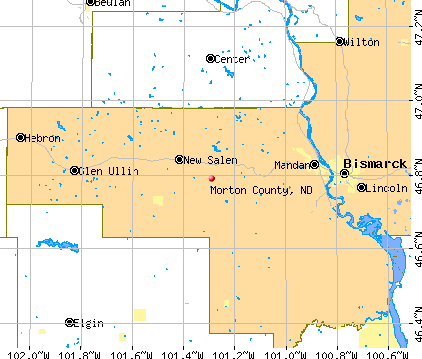 Morton County, ND map