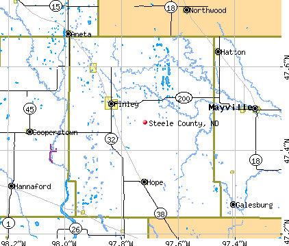 Steele County, ND map