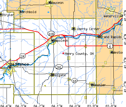 Henry County, OH map