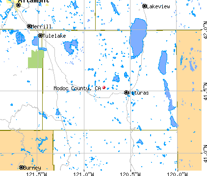 Modoc County, CA map