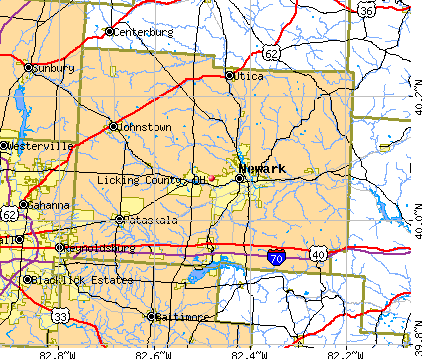 Licking County, OH map