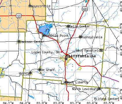 Logan County, OH map