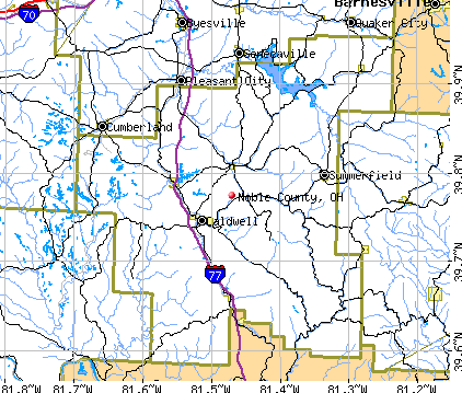Noble County, OH map
