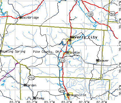Pike County, OH map