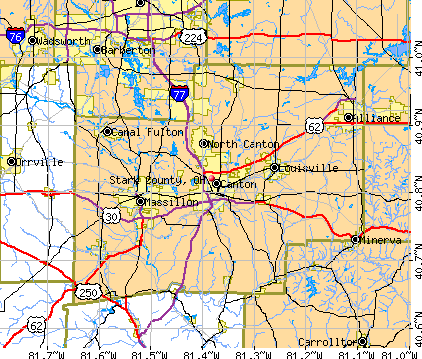 Stark County, OH map