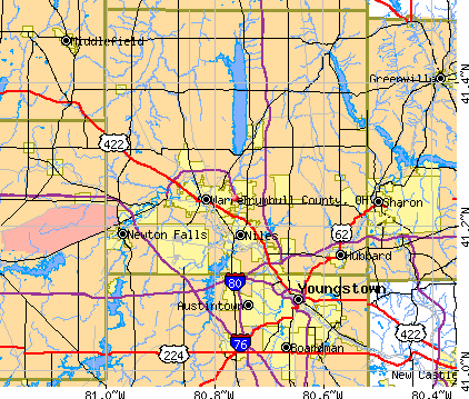 Trumbull County, OH map