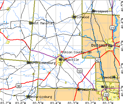 File Map Of Union County Ohio Highlighting Marysville City Png