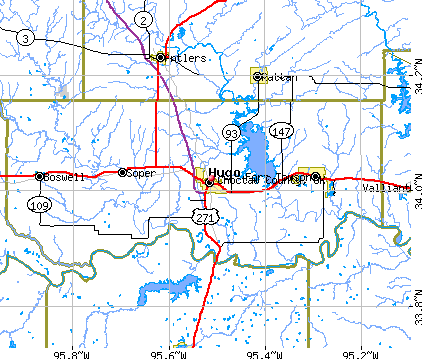 Choctaw County, OK map