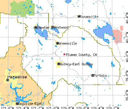 Plumas County, CA map