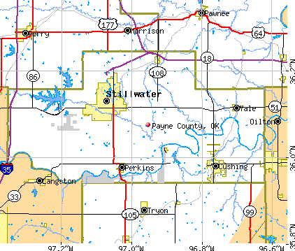 Payne County, OK map