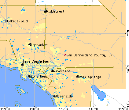 San Bernardino County, CA map