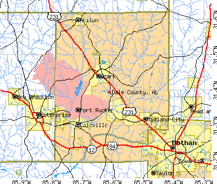 Dale County, AL map