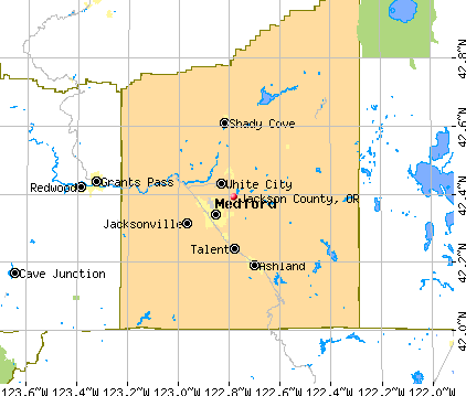 Jackson County, OR map