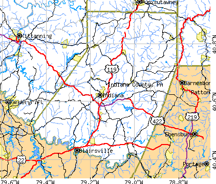 Indiana County, PA map