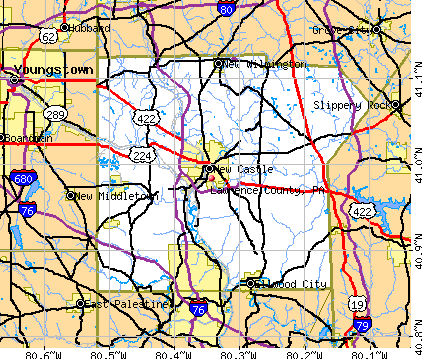 Lawrence County, PA map