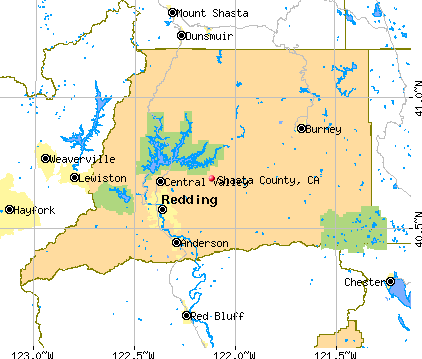 Shasta County, CA map