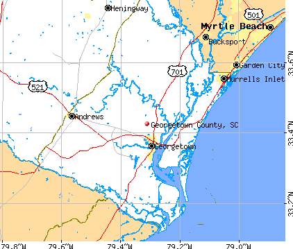 Georgetown County, SC map