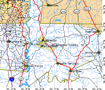 Lancaster County, SC map