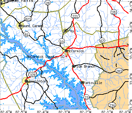 McCormick County, SC map