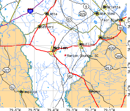 Marion County, SC map
