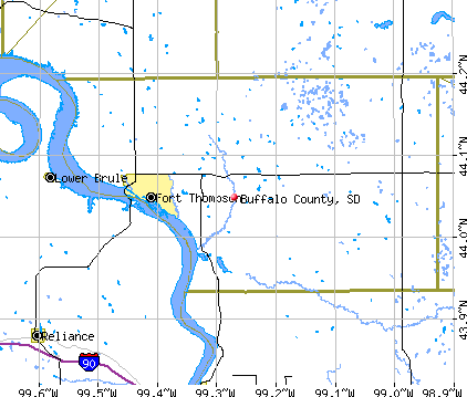 Buffalo County, SD map