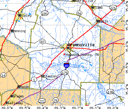 Haywood County, TN map