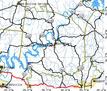 Jackson County, TN map