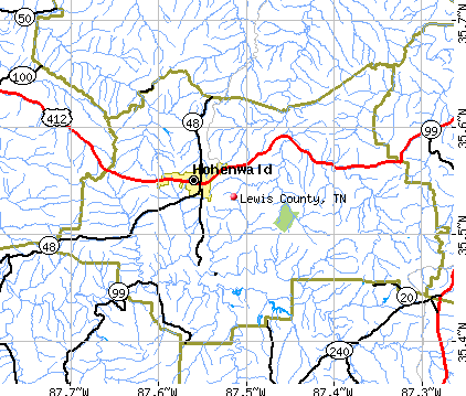Lewis County, TN map