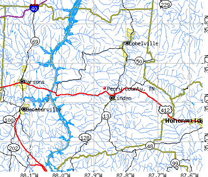 Perry County, TN map