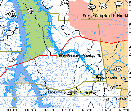 Stewart County, TN map