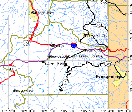 Clear Creek County, CO map