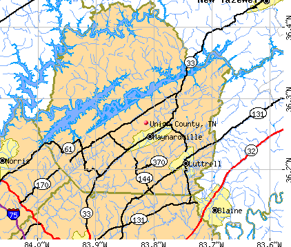 Union County, TN map