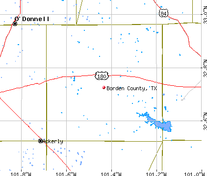 Borden County, TX map