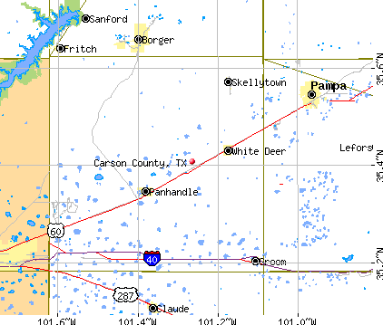 Carson County, TX map