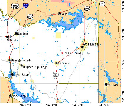 Cass County, TX map