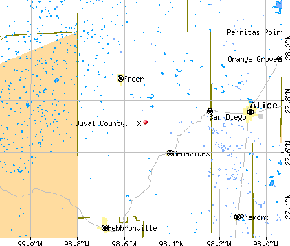 Duval County, TX map